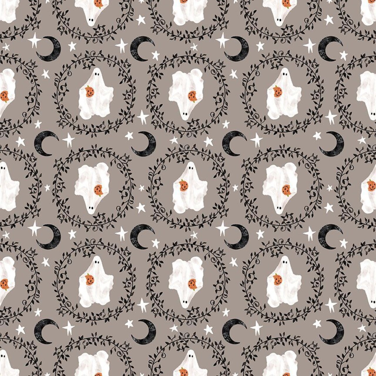 Fabric Dear Stella Designs Paloma Boo-Tique Ghouls Night Out by the Quarter Yard DPJ3391